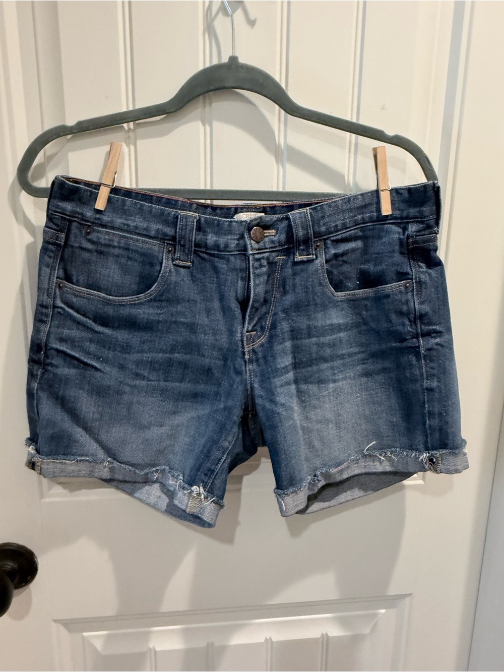 J Crew Classic Women's Denim Shorts - Blue sz 6